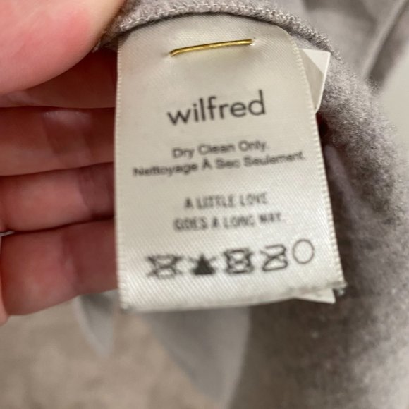 WILFRED MERINO WOOL HEATHER GREY COAT SIZE SMALL - Picture 9 of 11